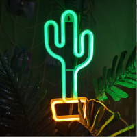 LED NEON Dekoracija "Kaktusas vazonėlyje" 