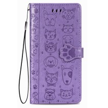 Dėklas Cat-Dog Samsung A037 A03s purpurinis