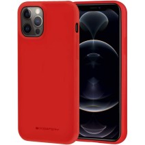 Dėklas Mercury Soft Jelly Case Apple iPhone 12 Pro Max raudonas