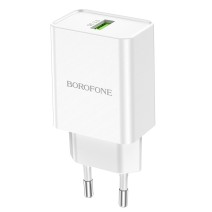 Įkroviklis Borofone BN5 QC 3.0 18W, baltas