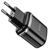 Įkroviklis Hoco N4 su dviem USB jungtimis (2.4A) juodas