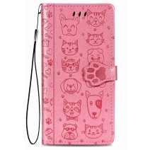 Dėklas Cat-Dog Samsung A556 A55 5G rožinis